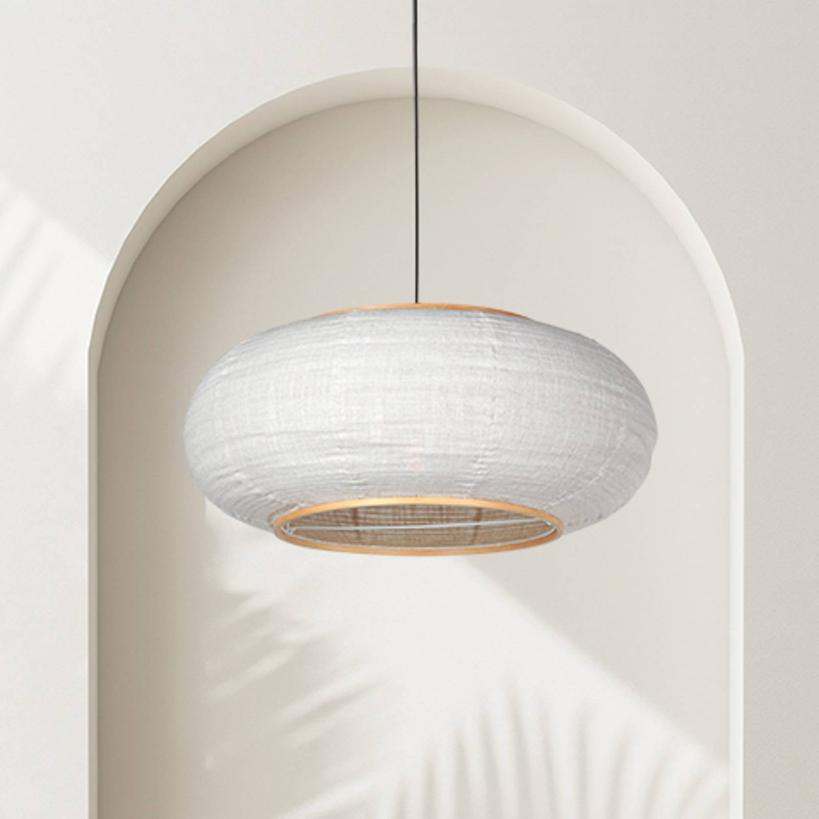 Steinhauer Suspension Sparkled Light, noir/lin gris, Ø 60 cm