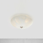 Blad ceiling light, glass, Ø 43 cm