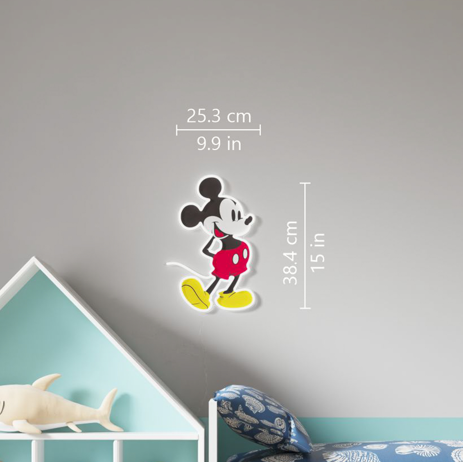 YellowPop Candeeiro de parede de corpo inteiro Disney Mickey