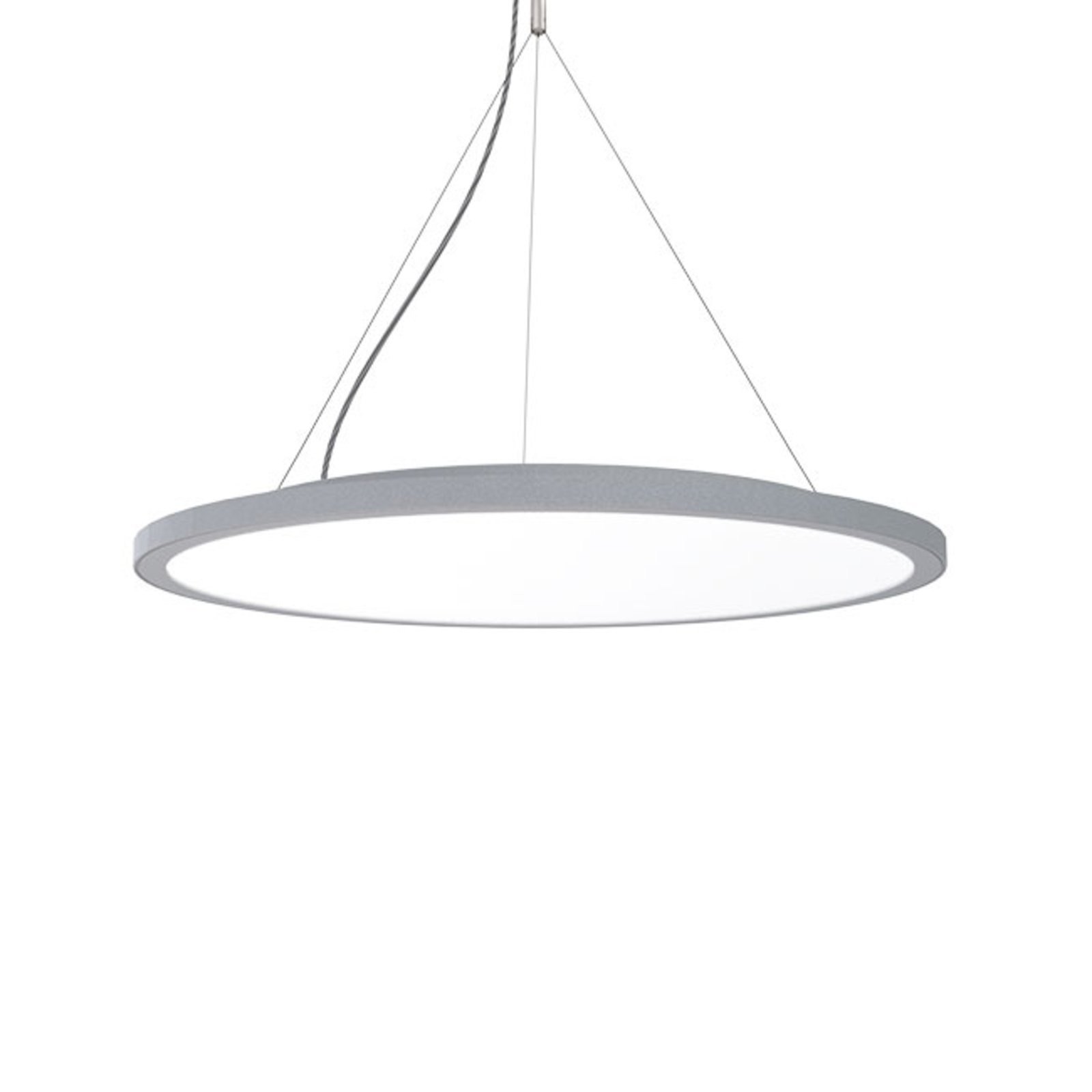 LED hanging light C95-P Circle grey DALI-dim, 4,000K