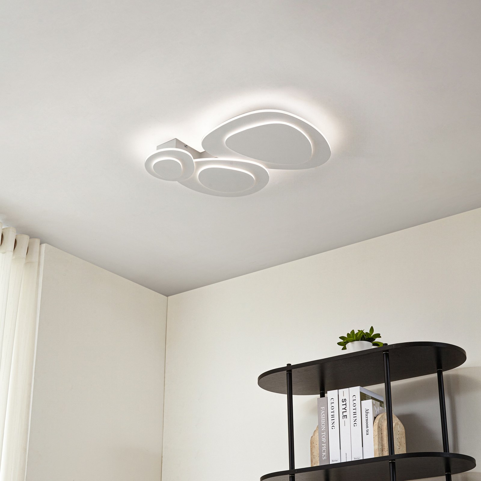 Delar LED-loftlampe, 60 x 60 cm, CCT, dæmpbar - Lindby