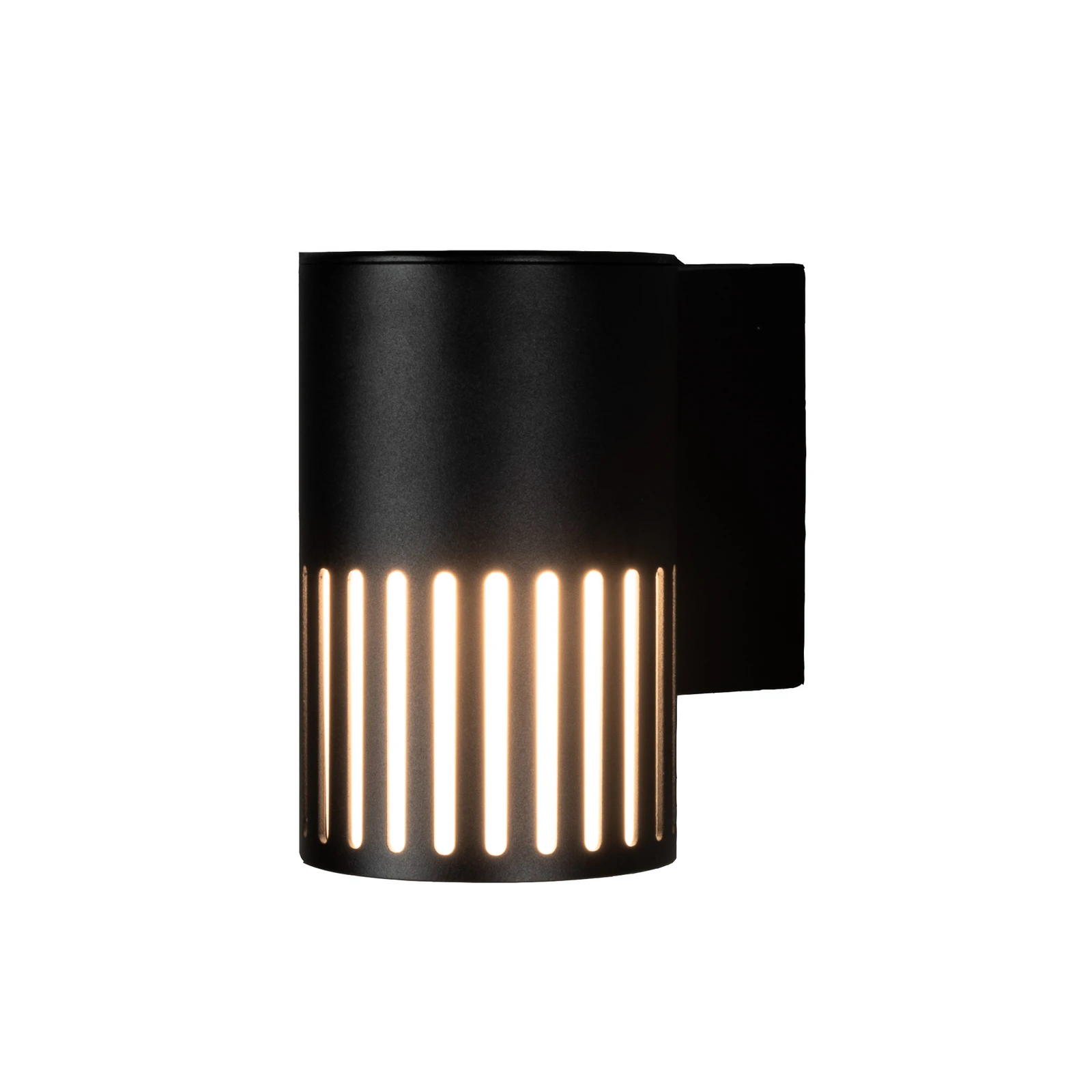Außenwandlampe Pistoia, schwarz, Höhe 17 cm, Metall, IP54
