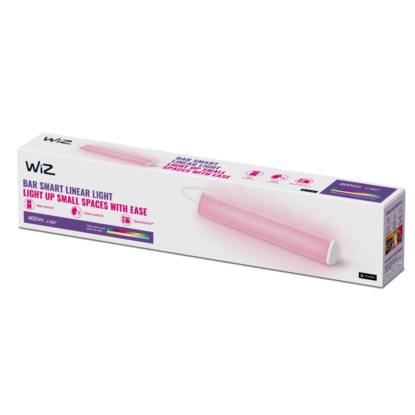 WiZ LED настолна лампа Light Bar, единична опаковка