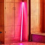 HAY LED tube bulb, pink, UK plug, PVC, 150 cm