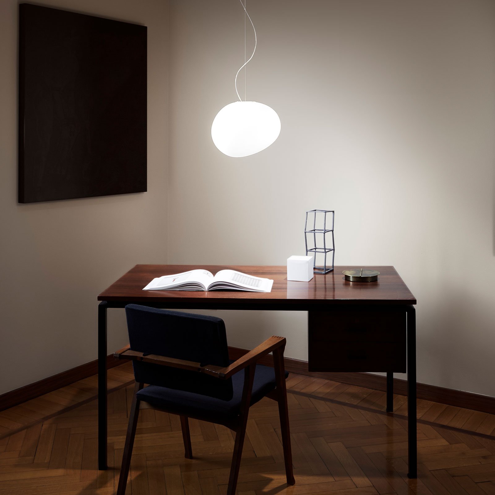 Foscarini Gregg LED in vetro, dimmerabile