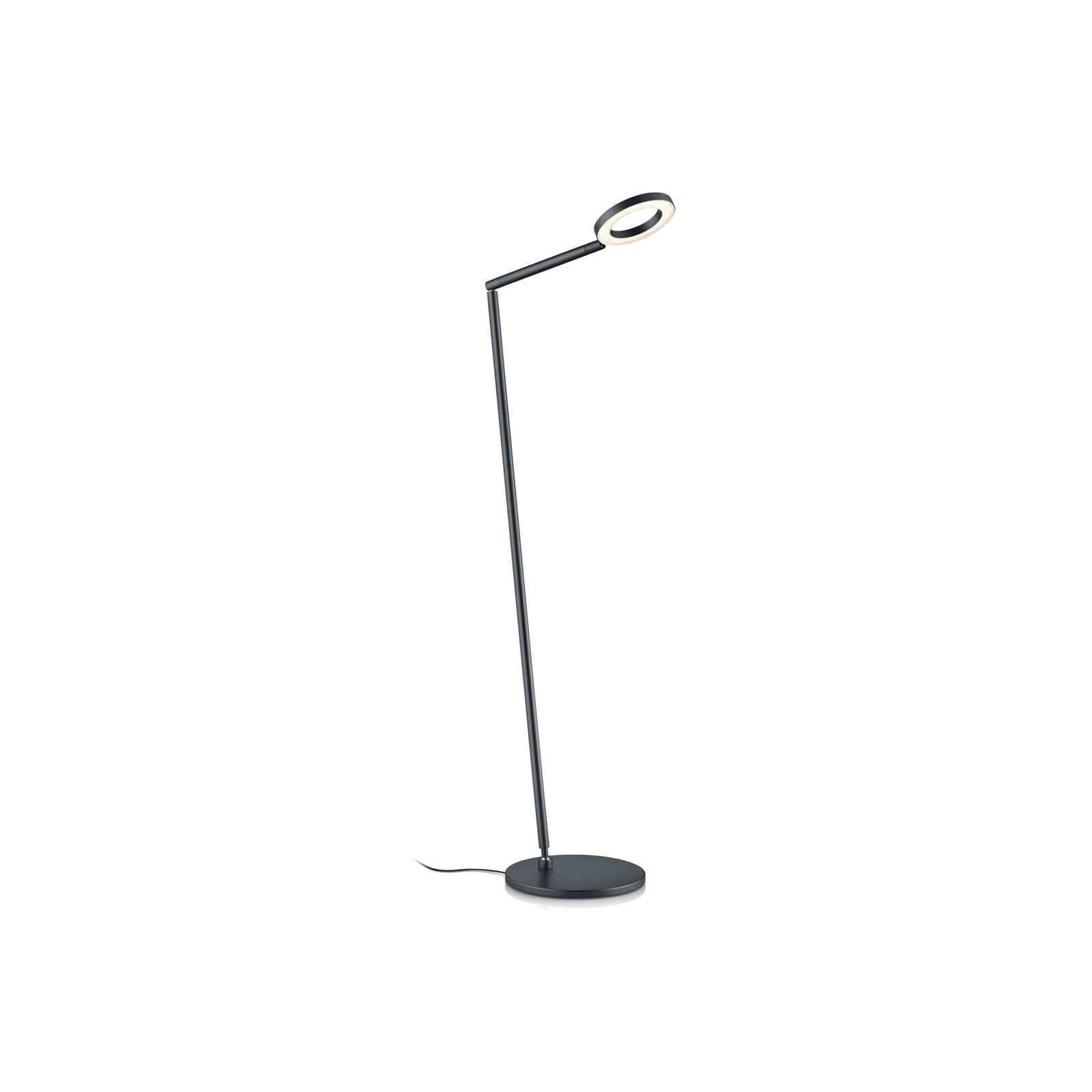 Lámpara de pie LED Tessa-S, negra, CCT, control gestual