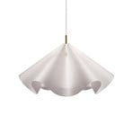 Sinuate lógó lámpa, sárgaréz/fehér, Ø75 cm, E27, papír – Moebe