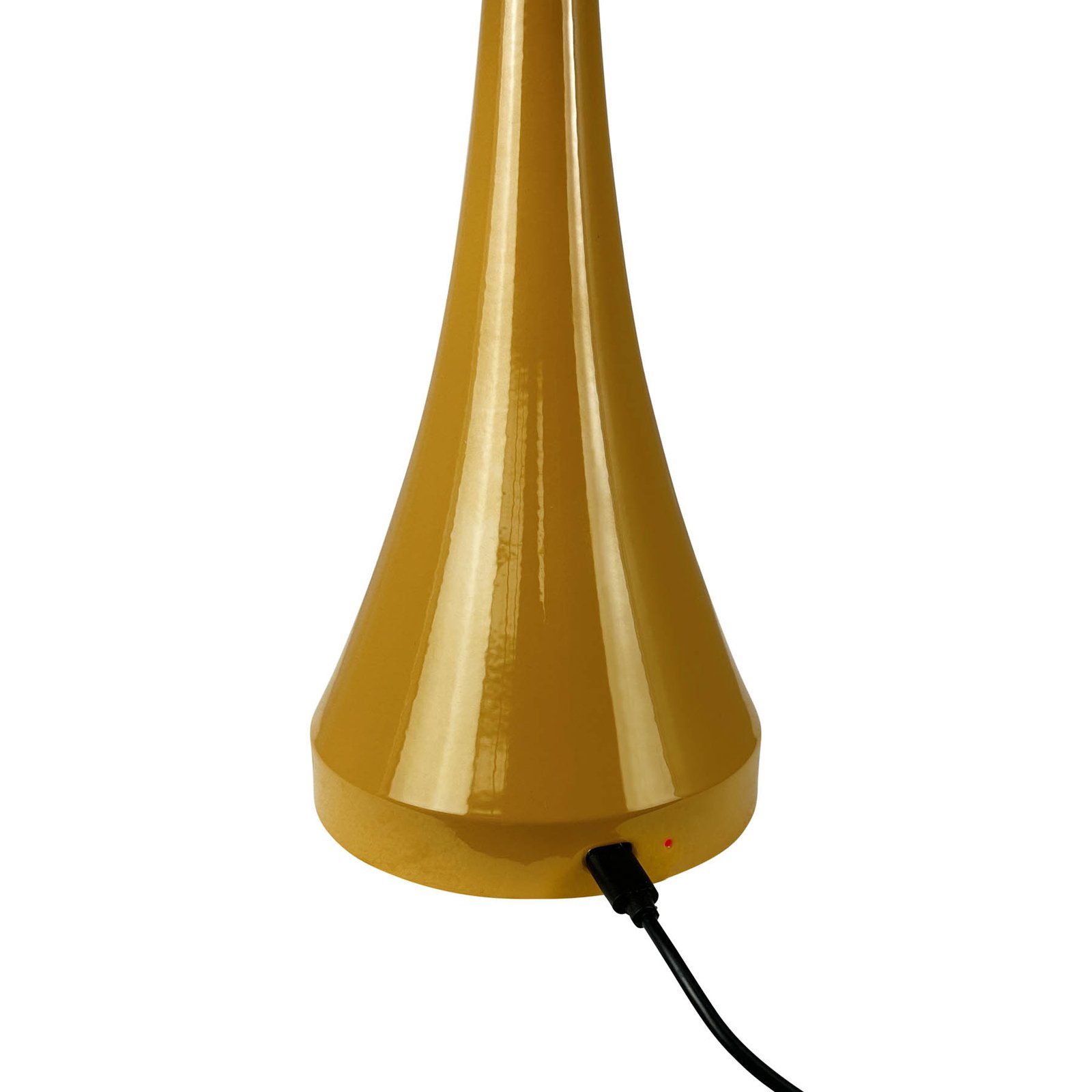 Dyberg Larsen LED-bordlampe Vienna, karri, høyde 28 cm