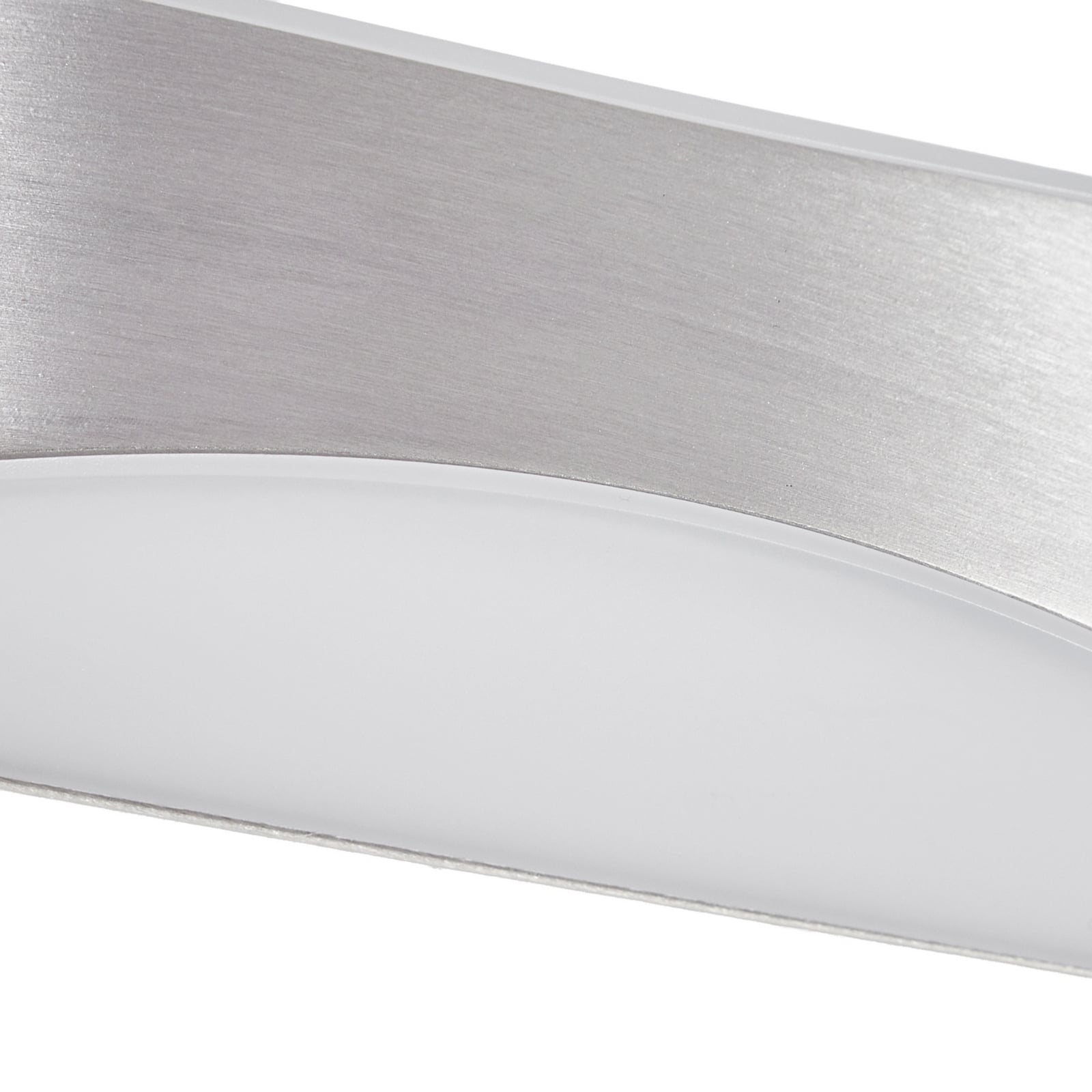 Akira udendørs LED-væglampe, sølv, bredde 23 cm – Lucande