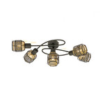 Eudoria 5 Round Stropní Lampa Black/Gold - Lindby