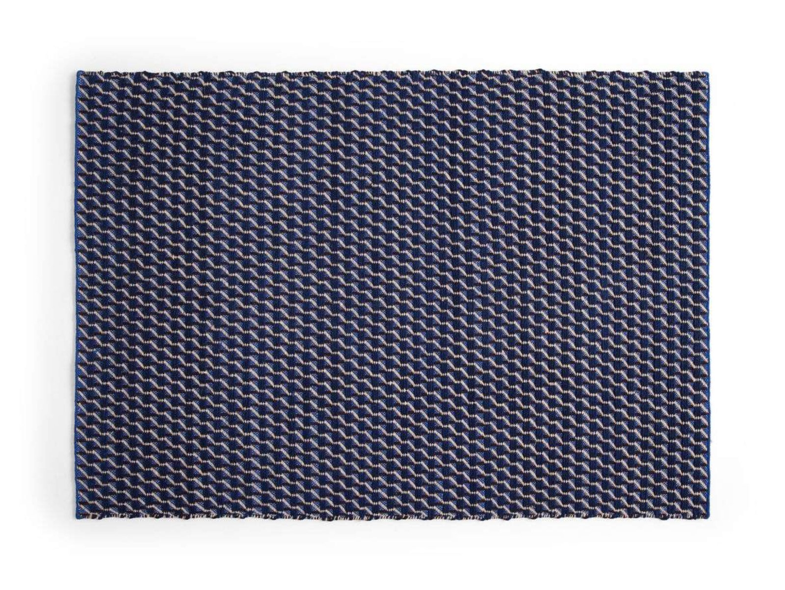 Channel Rug 170x240 Blue/White - HAY