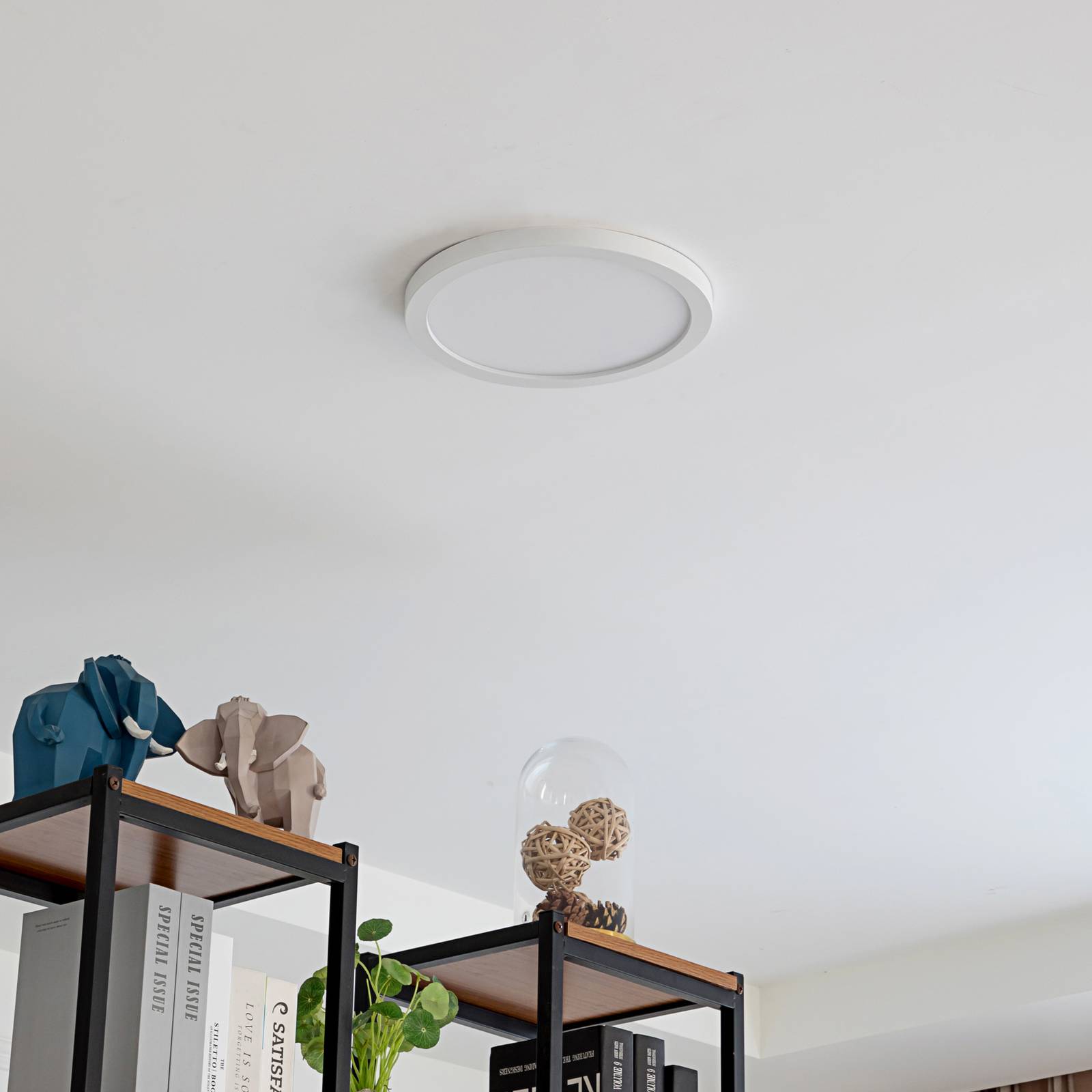 Photos - Chandelier / Lamp Arcchio Solvie LED ceiling light, white, round, Ø 30 cm 