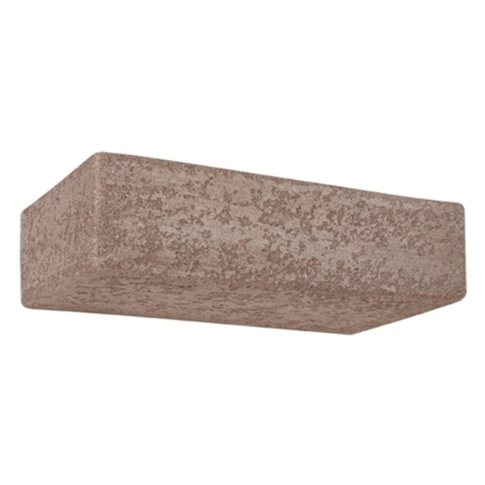 Pferdekaemper Square Hulk wall light, light brown, for Living / Dining Room, ceramic, E14, 60 W, energy efficiency: A++, W: 22 cm, H: 5 cm