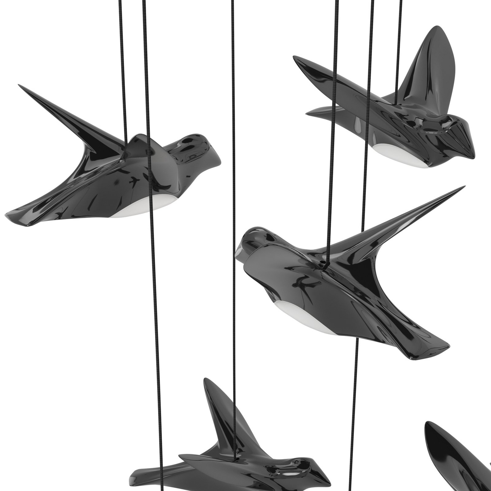 EGLO Stars Of Light LED hanging light Paratebueno black 17-fl