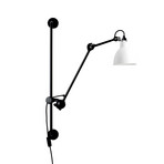 210 Vegglampe svart/hvit – Lampe Gras