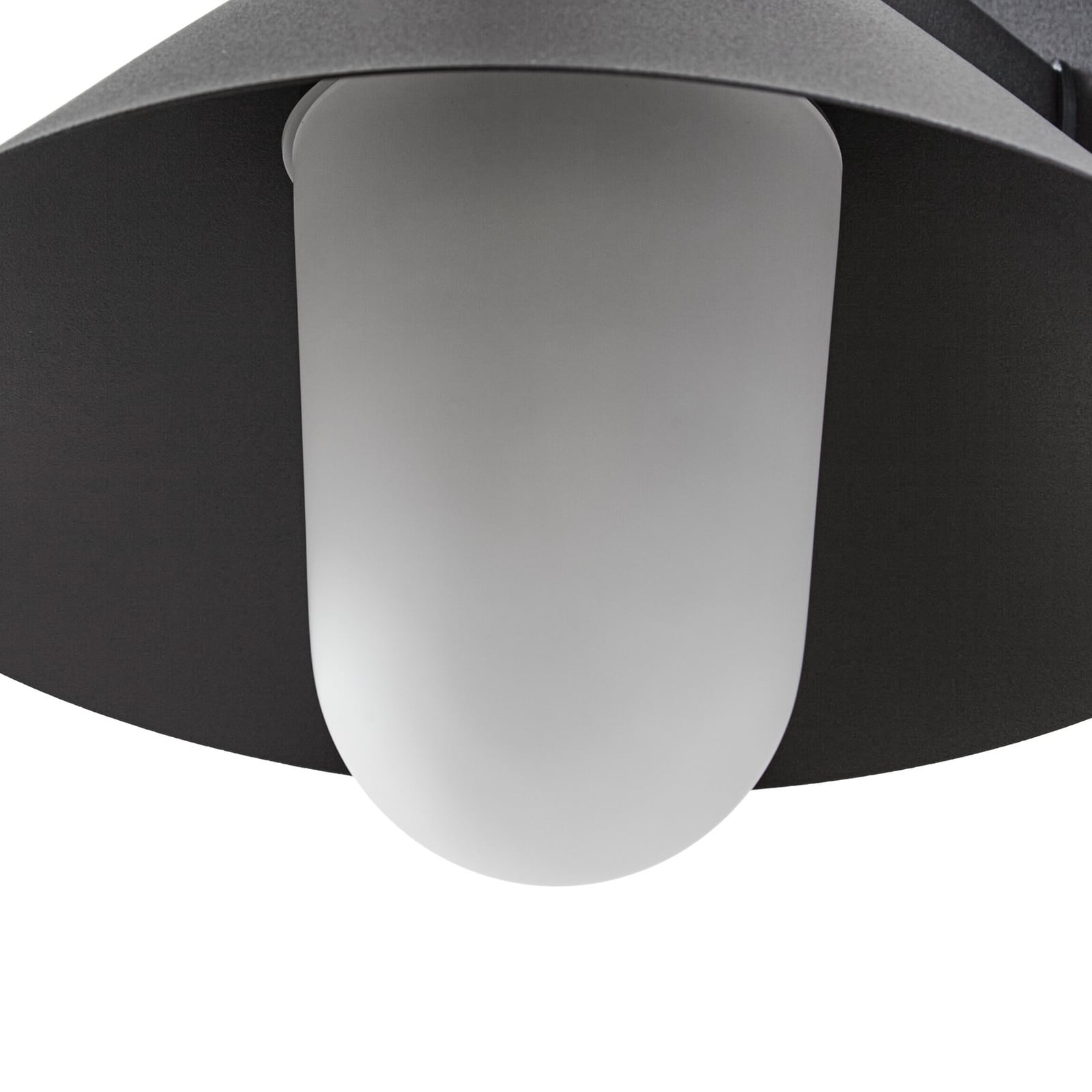 Applique d'extérieur Kiyogi, hauteur 31 cm, E27, noir, IP65, métal - Lucande