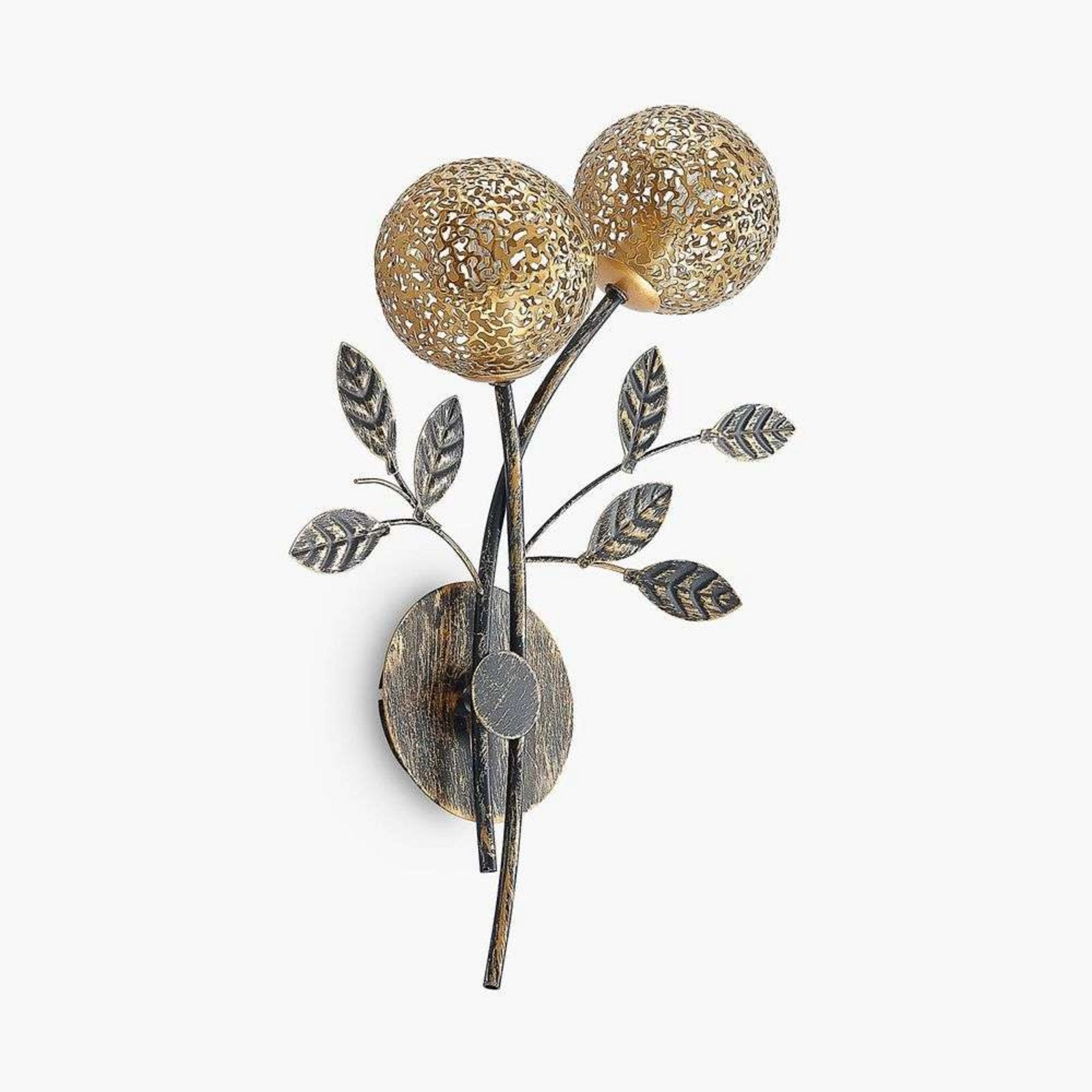 Evory 2 Vegglampe Gold - Lucande