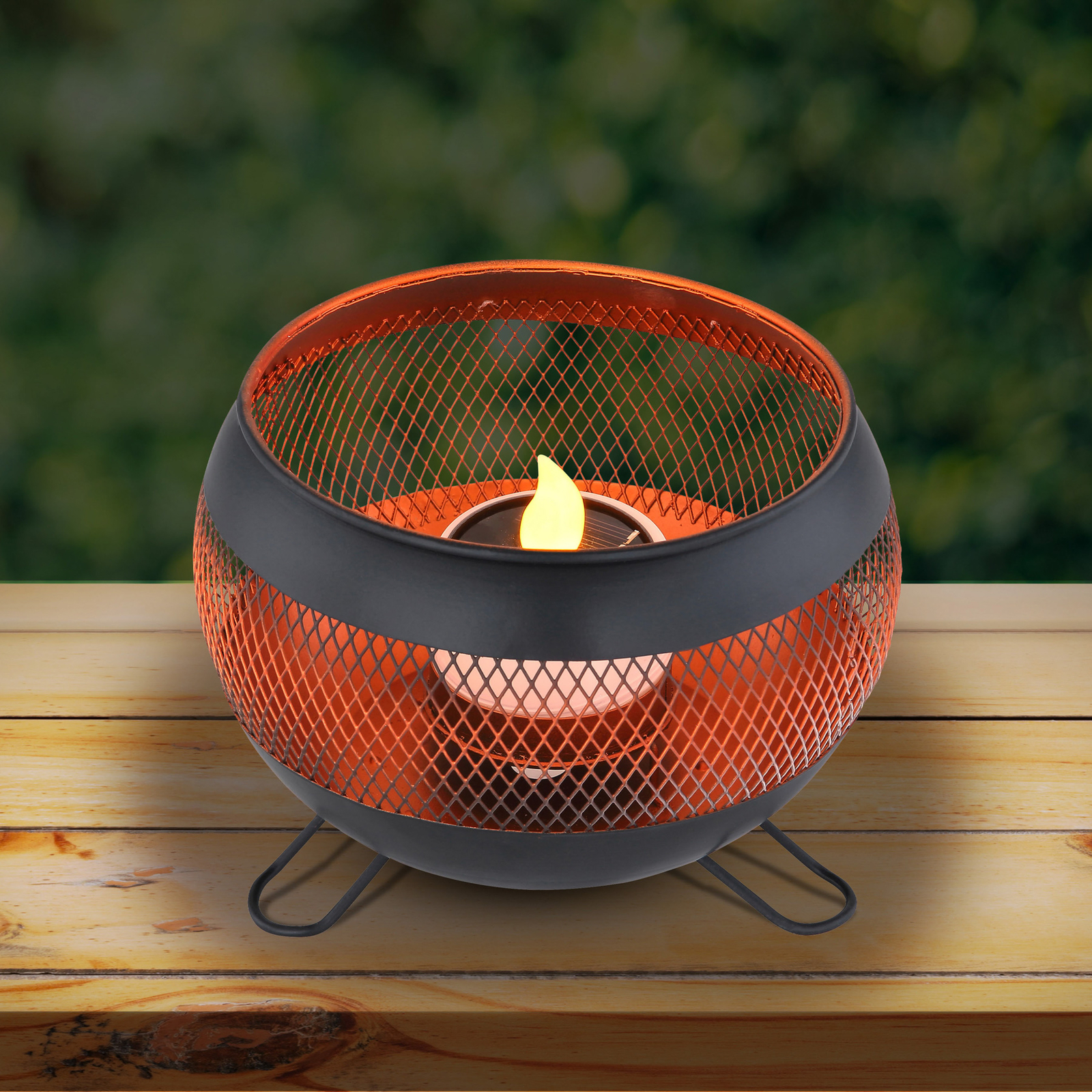 Слънчева декоративна светлина с дизайн на огнена купа, IP44