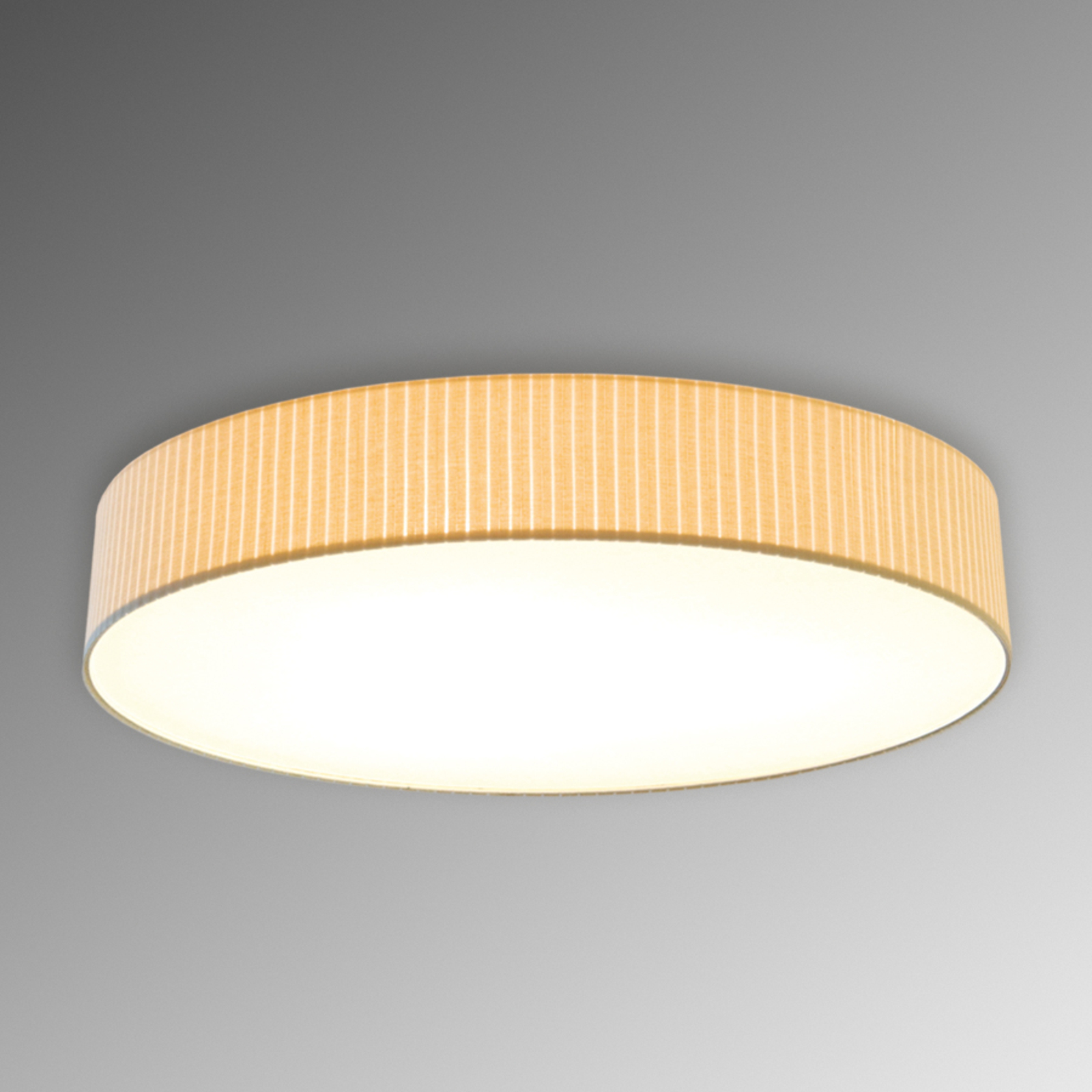 Pamalux Pleasant ceiling light Onda diameter 60 cm, for Hallway, box pleated, E27, 40 W, energy efficiency: A++, H: 12 cm