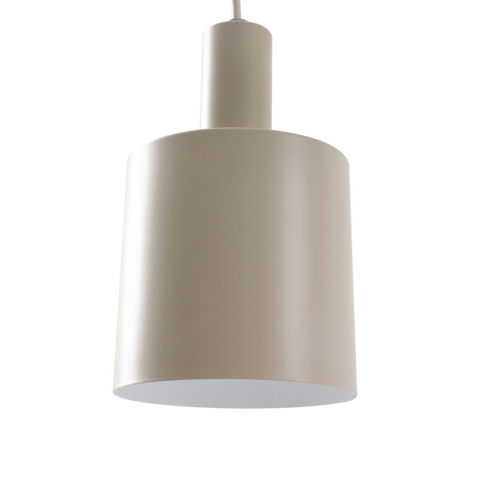 Lindby hanging light Ovelia, beige, round, 3-bulb.
