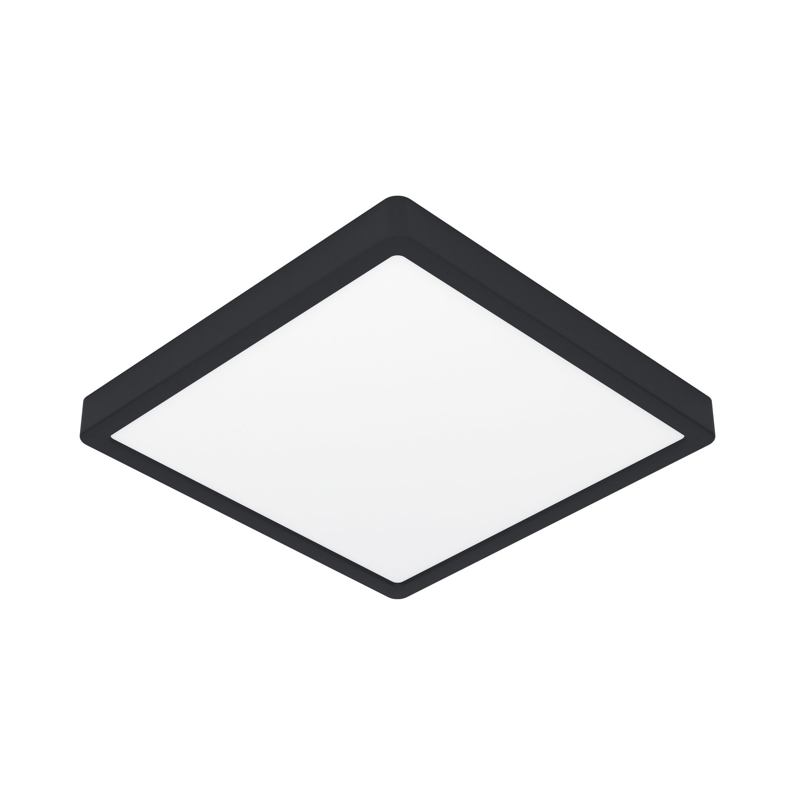 Luminaria LED empotrable EGLO connect Smart Fueva 6-Z, negro, 39 cm