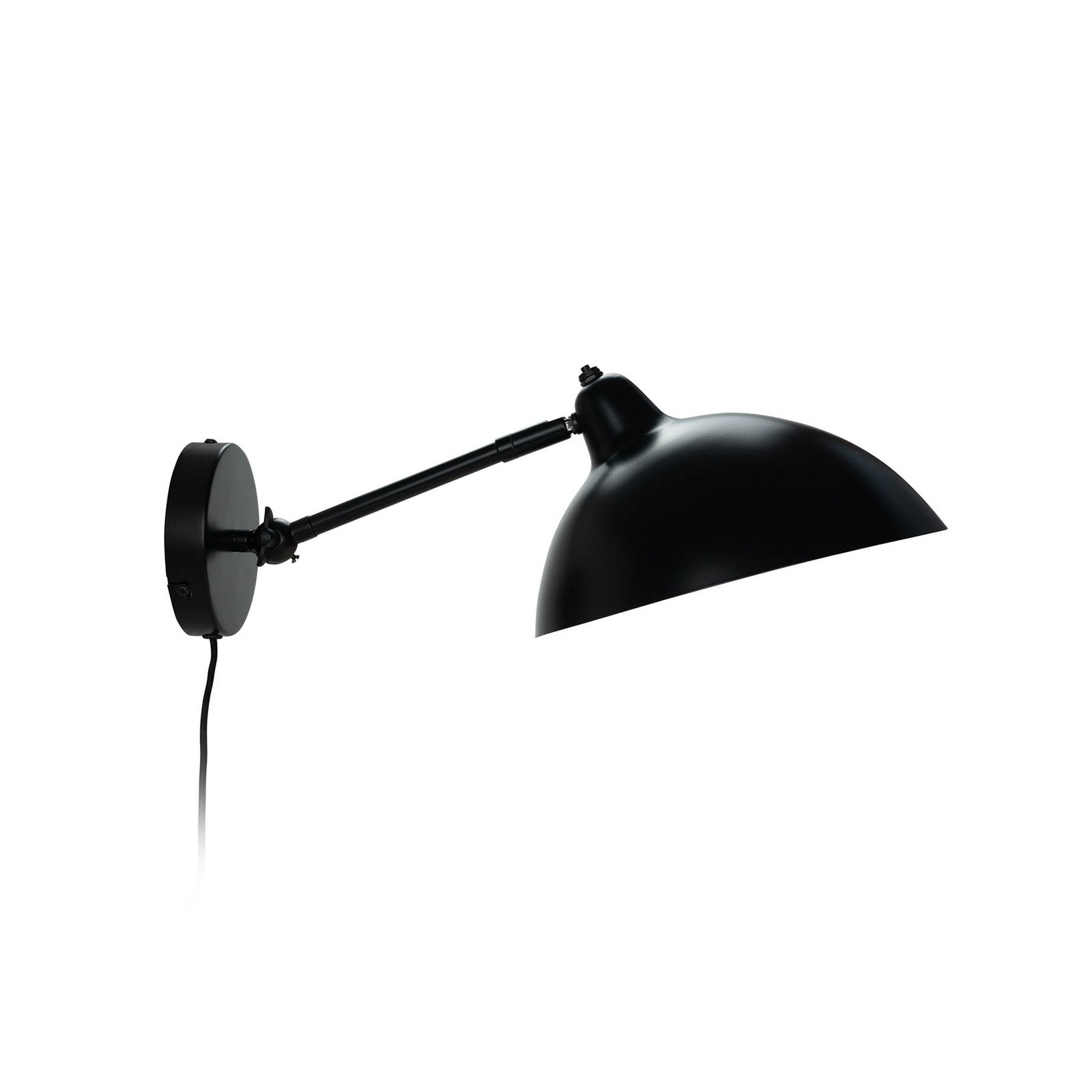 Dyberg Larsen Wandlampe Futura, schwarz, Breite 25,6 cm