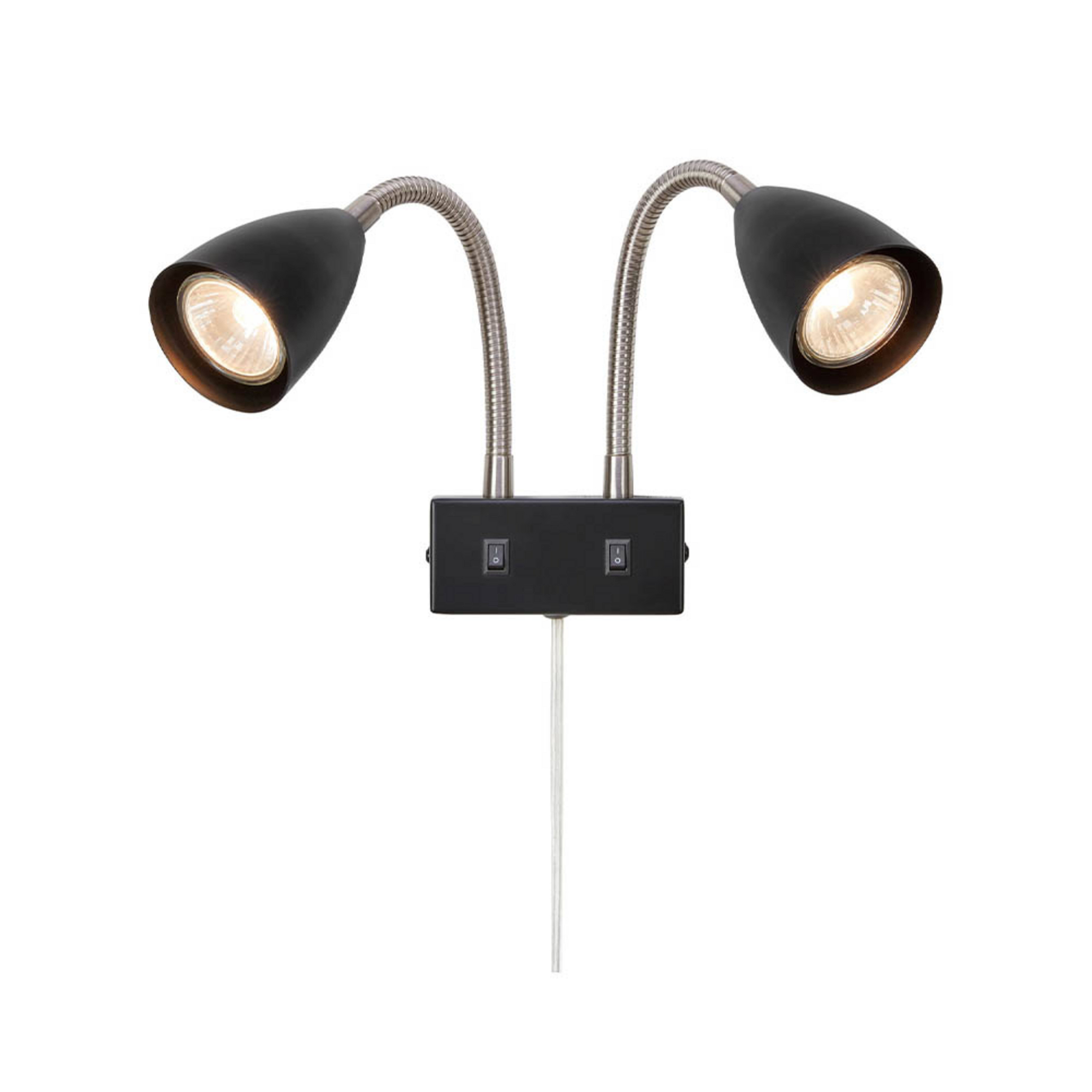 Ciro 2 Lampa Ścienna Black/Steel  - Markslöjd