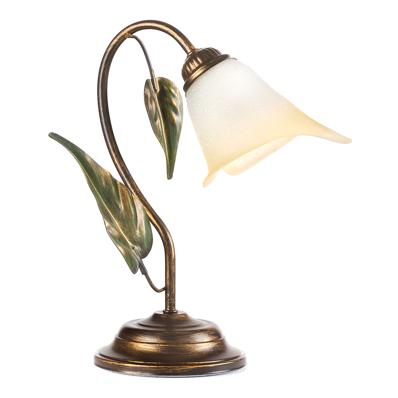 Stolová lampa Miranda 1-plameňová, bronzová
