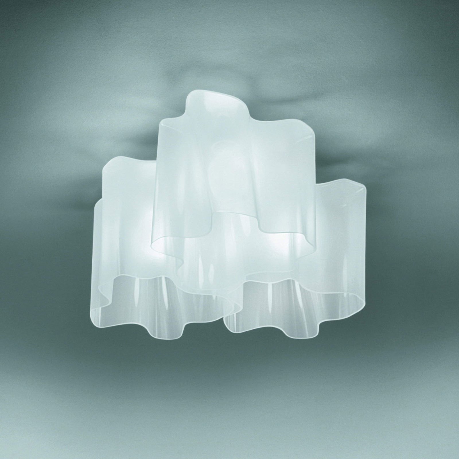 Artemide Logico plafoniera 3 luci 66x66 cm bianco