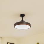 Lindy LED-loftventilator Oras, sort, DC, støjsvag, 107 cm
