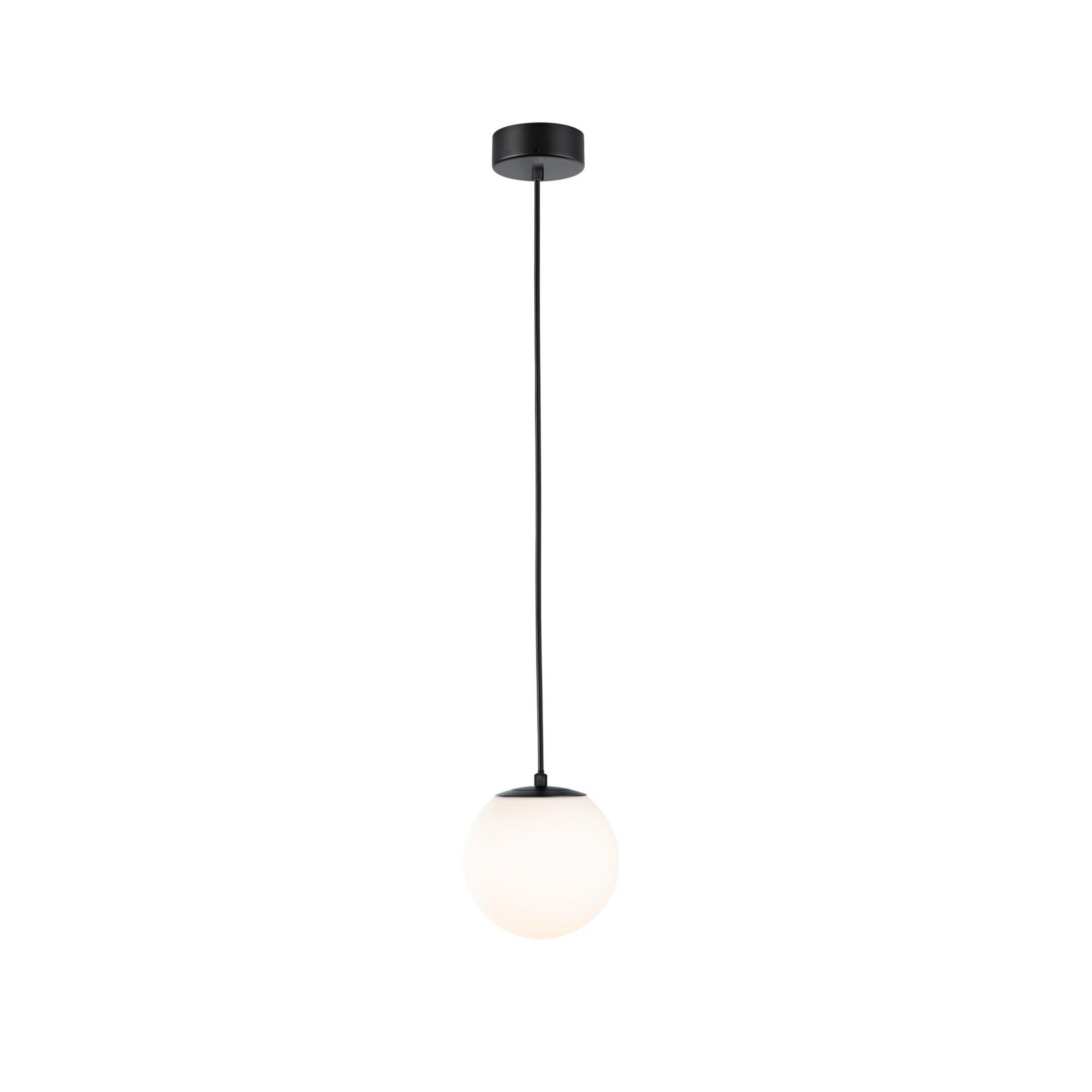 Gove LED hanglamp IP44 mat zwart/satijn - Paulmann