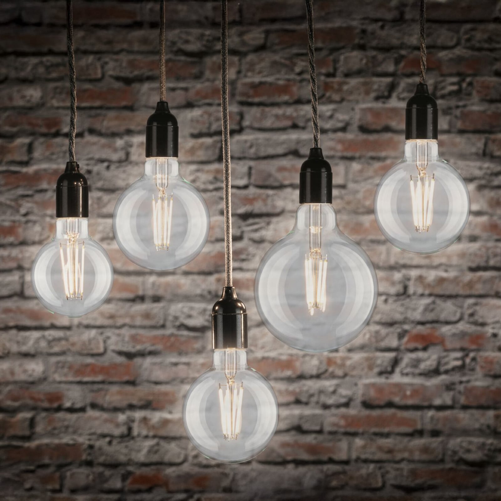 Paulmann LED-globepære med glødetråd, E27, G125, 9 W, 2700 K, klar, dimbar Paulmann LED-globepære med glødetråd, E27, G125, 9 W, 2700 K, klar, dimbar