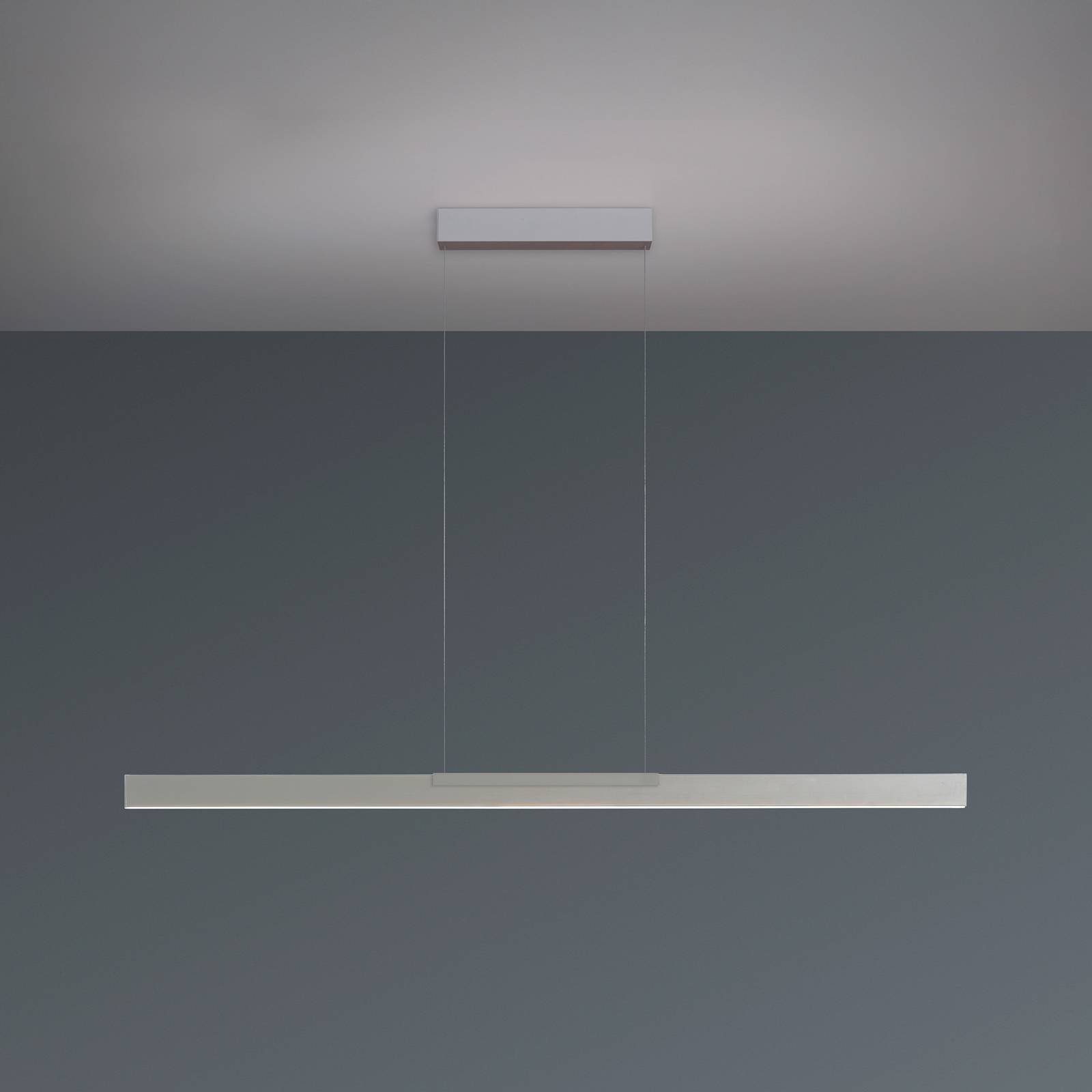 Bopp LED-Hängelampe Nano 2.0, Länge 140 cm, aluminiumfarben günstig online kaufen