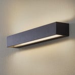 BEGA Studio Line sienas lampa plata melna/alu 50cm