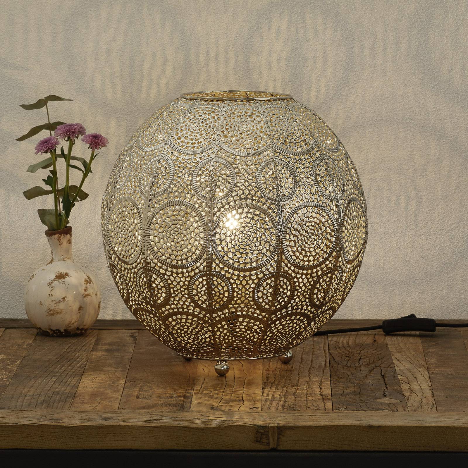 Lampa stołowa Stampa, kulista, wysokość Ø 28 cm