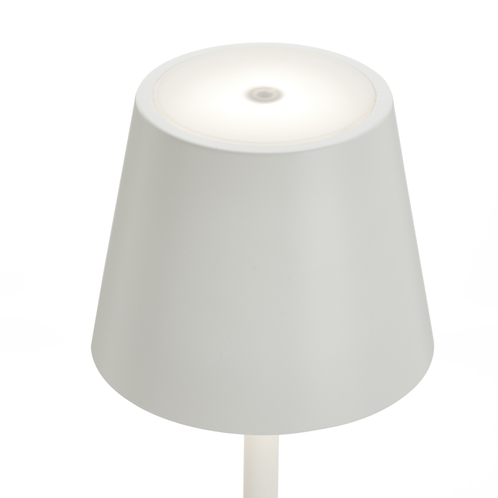Lampe sur piquet LED Poldina à batterie, blanche