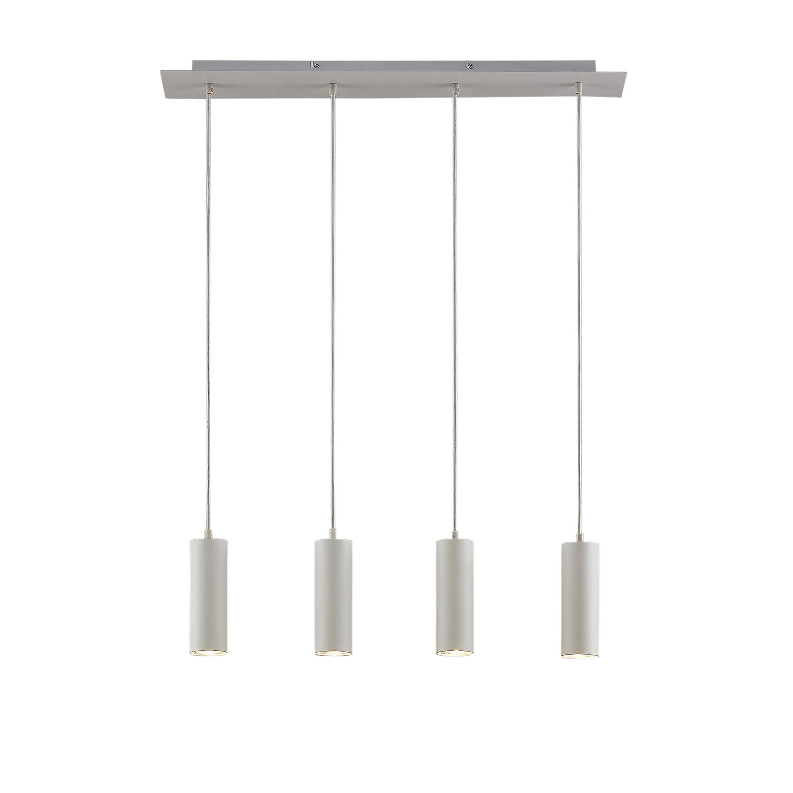 Suspension Lindby Joffrey, 76 cm, blanche, à 4 lampes, GU10