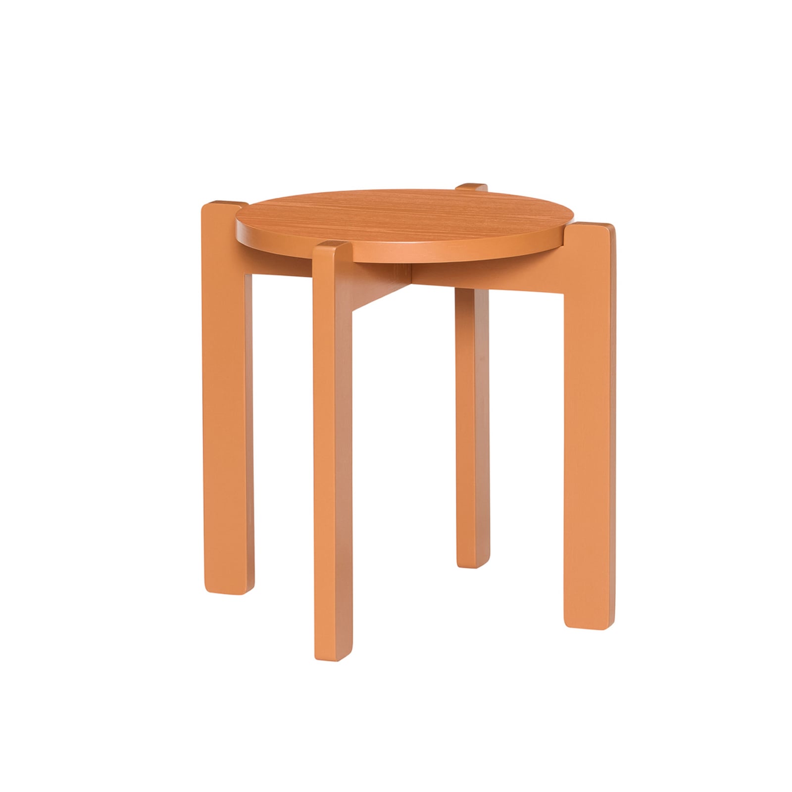 Sgabello Always arancione, altezza 42 cm - Hübsch