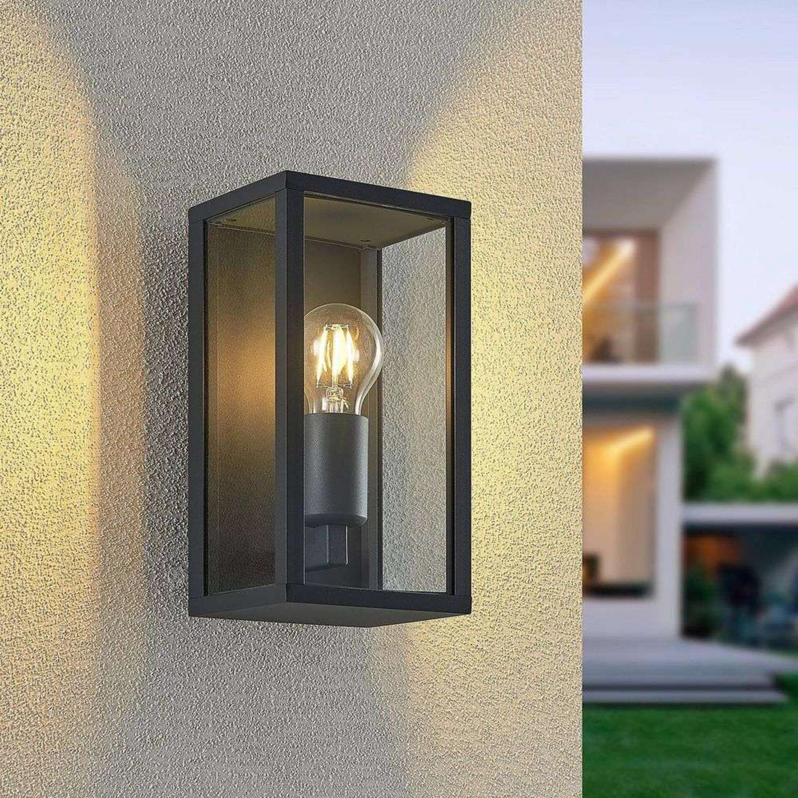 Peldar Candeeiro de Parede Exterior Dark Grey - Lindby