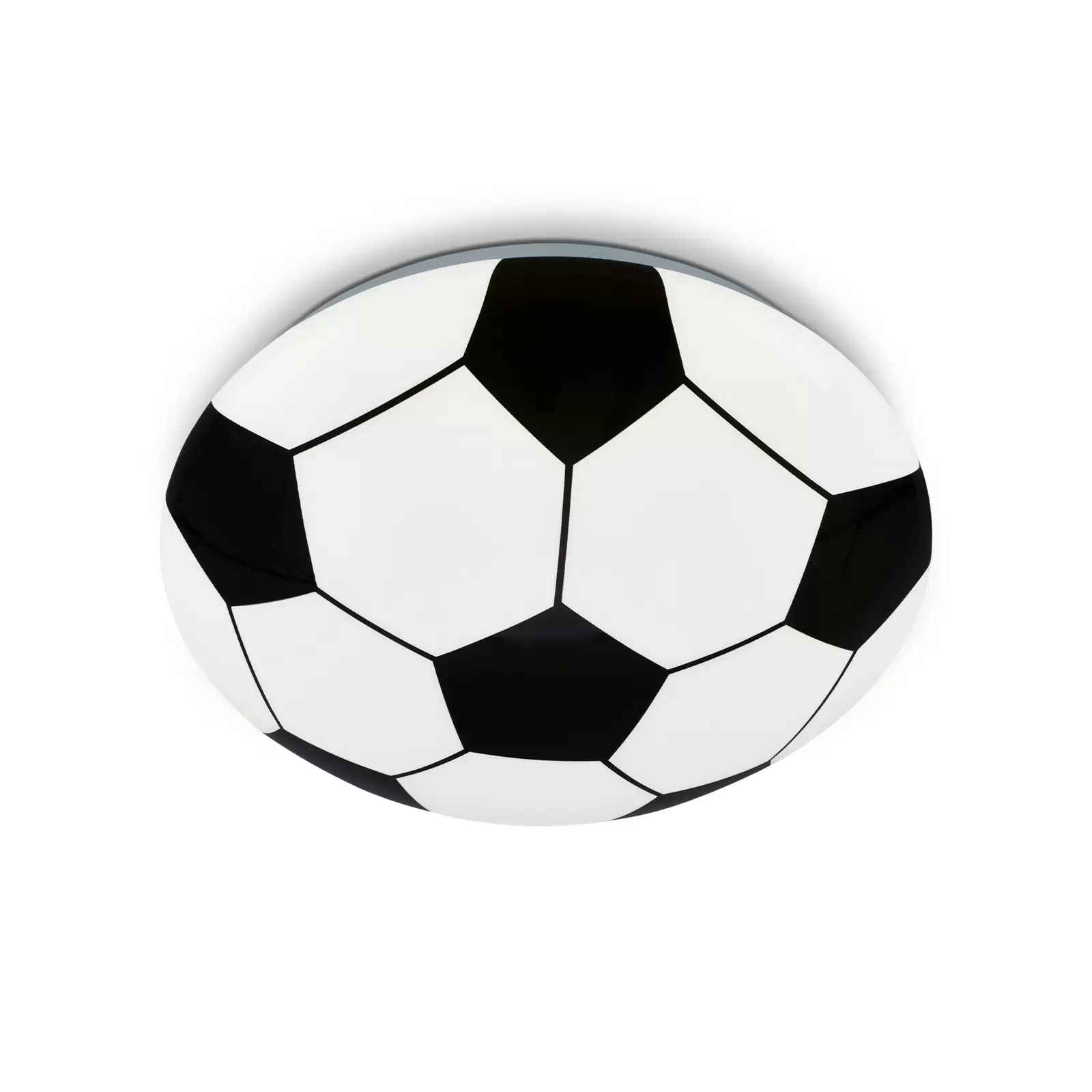 schwarz/weiß, Fußball, LED-Deckenleuchte Ø 27,5cm