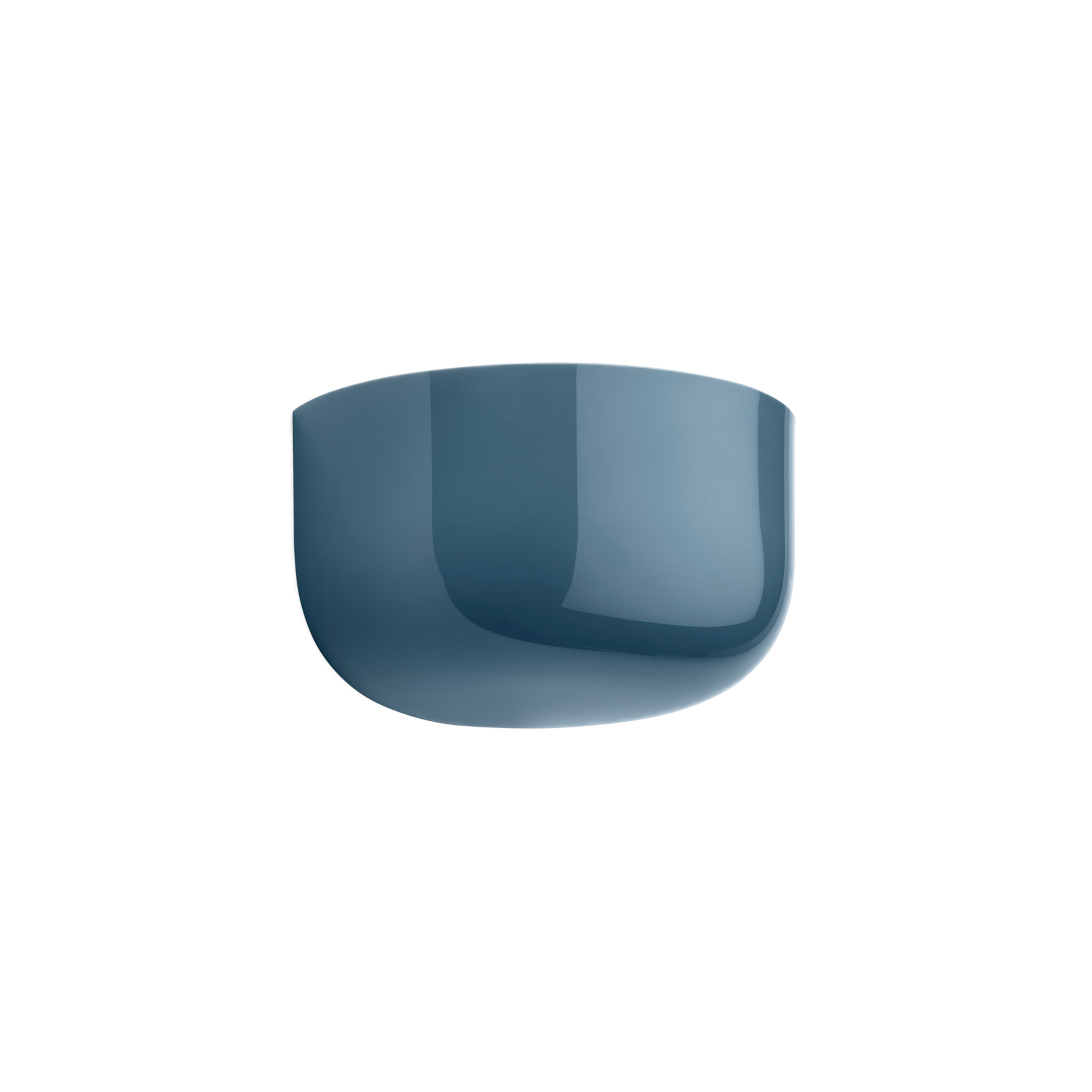 Bellhop Wall Up LED-Außenwandlampe, grau-blau, IP44 - Flos