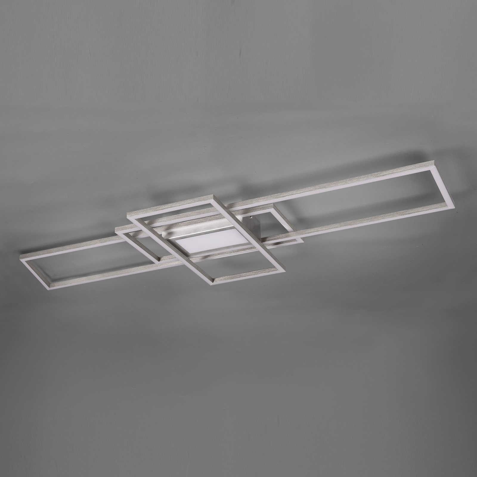Irvine LED ceiling lamp 3,000-6,500 K, matt nickel
