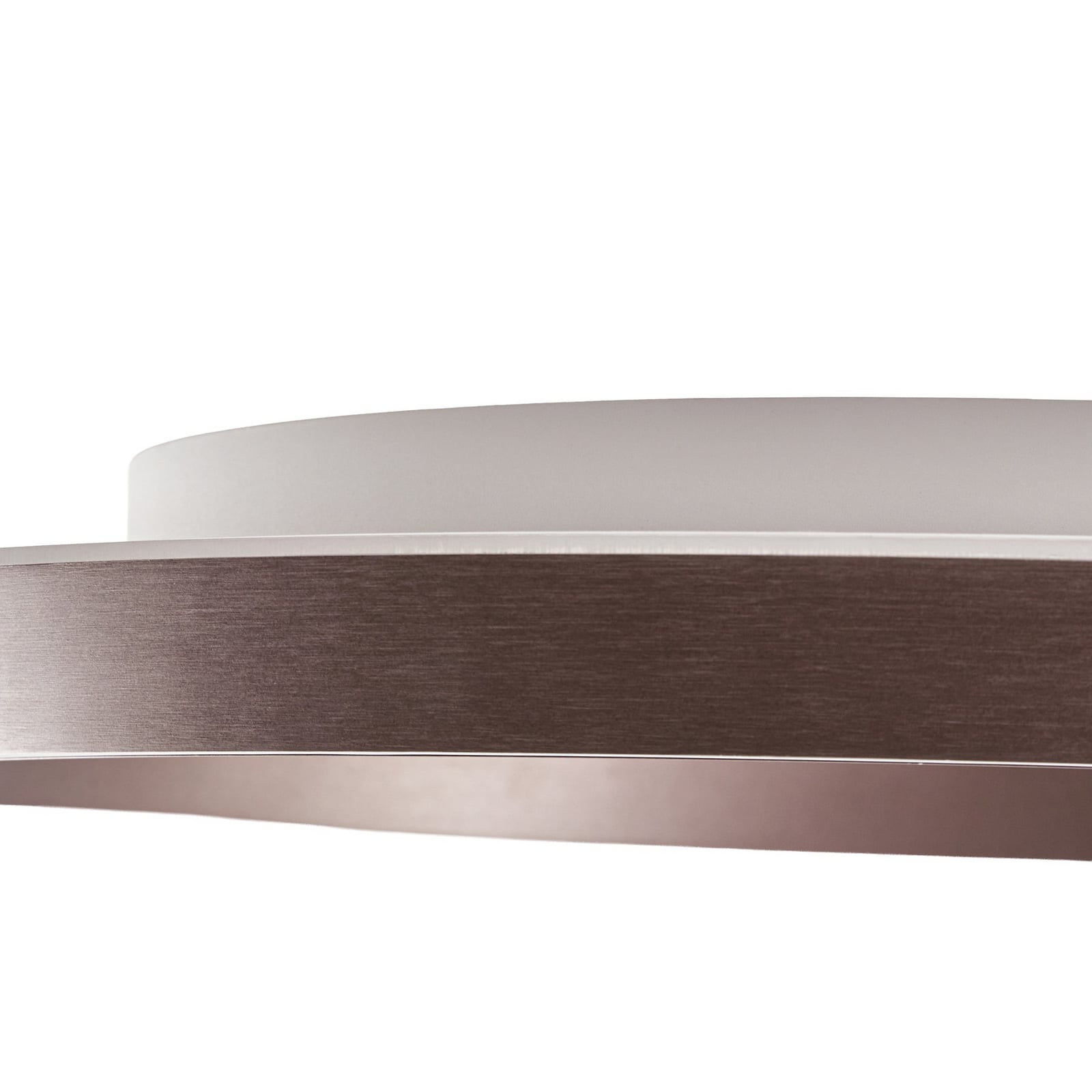 Lucande LED-taklampe Rylan, brun, Ø 62 cm, dimbar, CCT Lucande LED-taklampe Rylan, brun, Ø 62 cm, dimbar, CCT