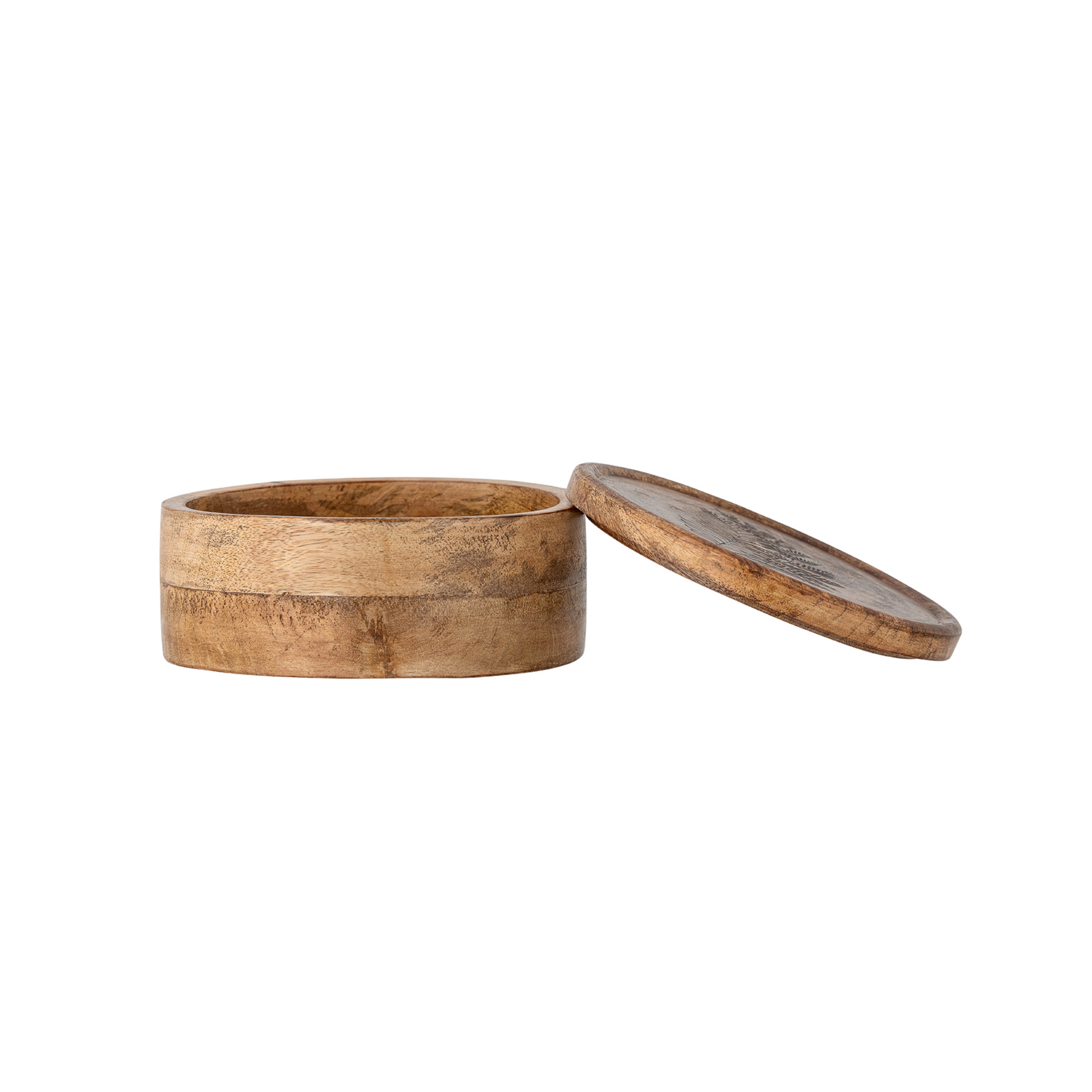 Contenitore Moya, legno scuro, Ø 20 cm - Bloomingville