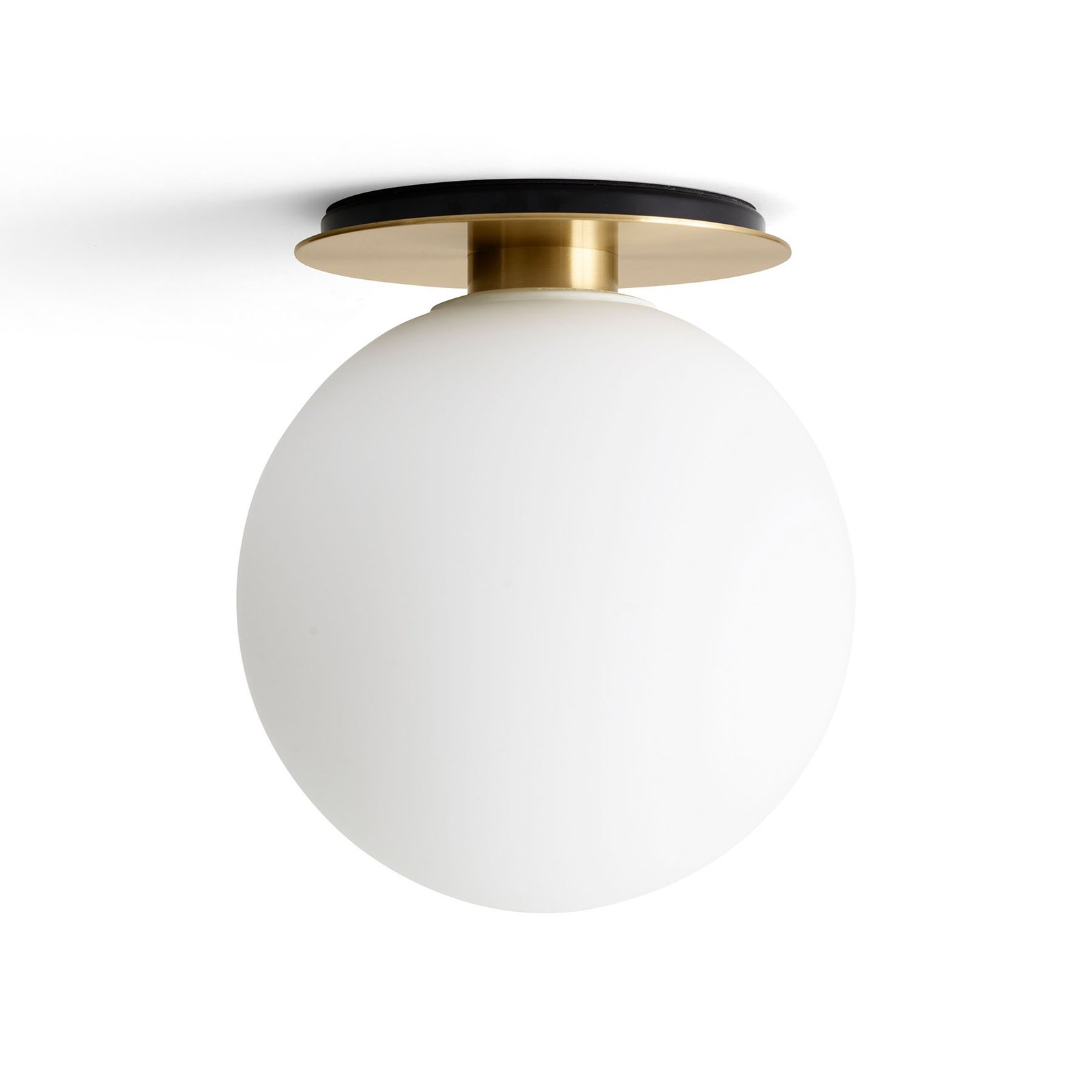 TR Bulb Wall/Ceiling Lamp Brushed Brass/Matt Opal - Audo Copenhagen