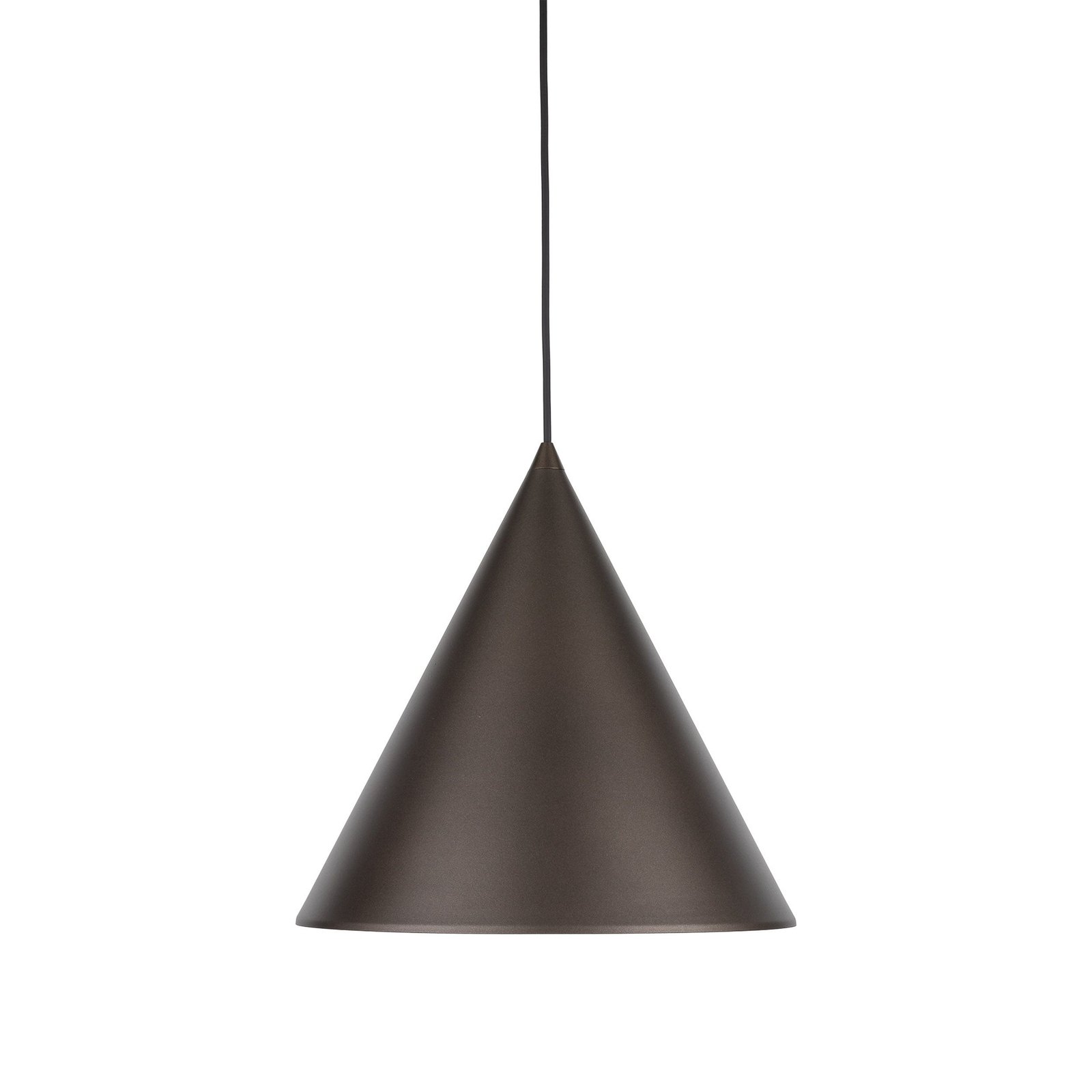 Lampa wisząca Cono, 1-punktowa, Ø 32 cm, kolor brązowy