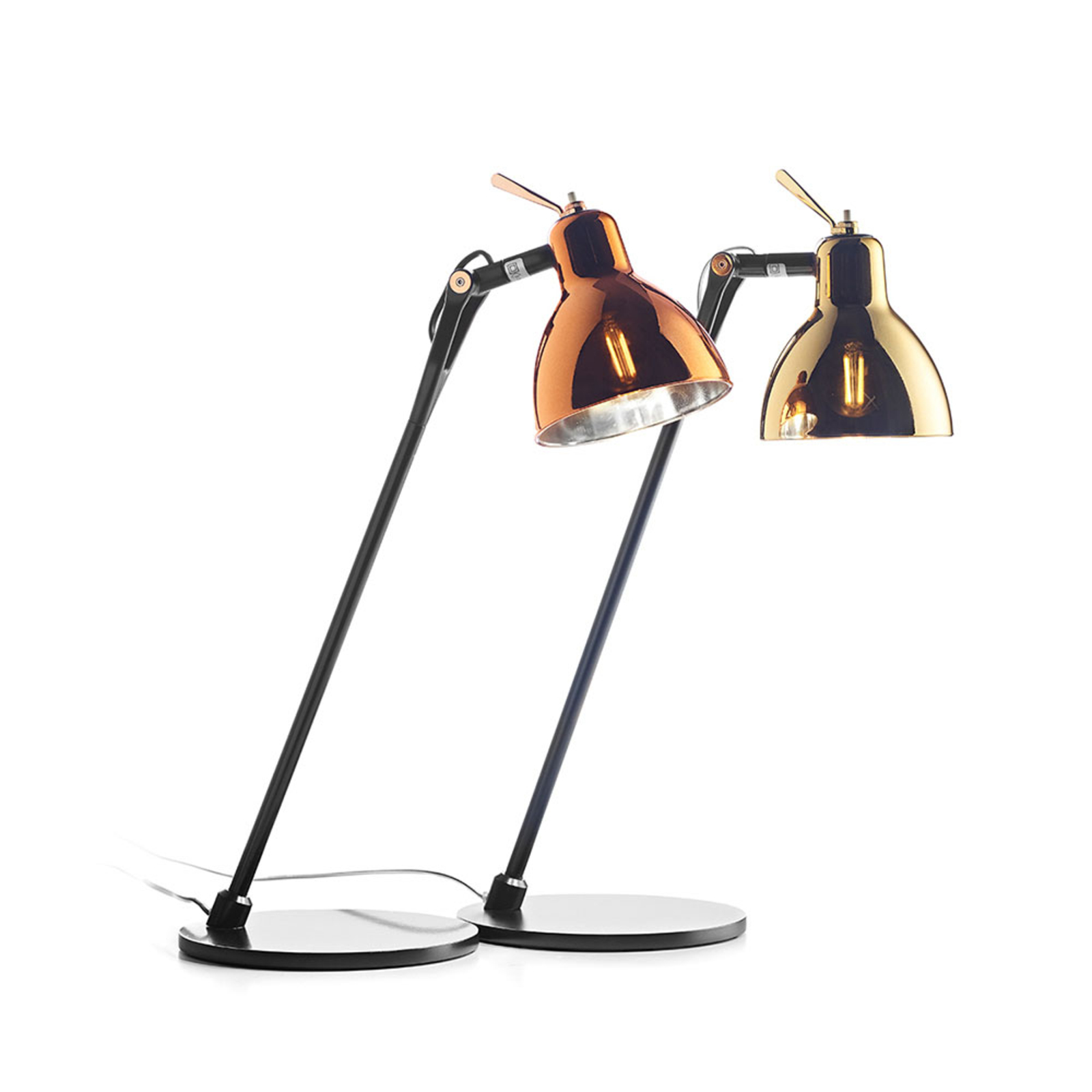 Rotaliana Luxy T0 Glam bordlampe, sort/guld