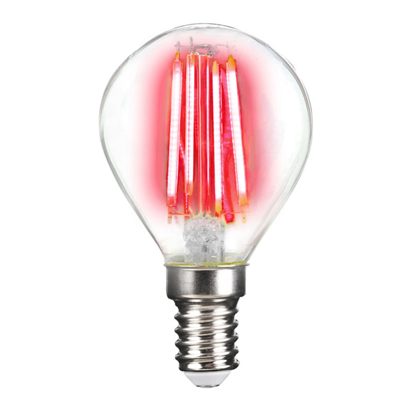 LED-lampa E14 4W filament, röd