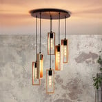 Lampada a sospensione Littleton, 6 luci