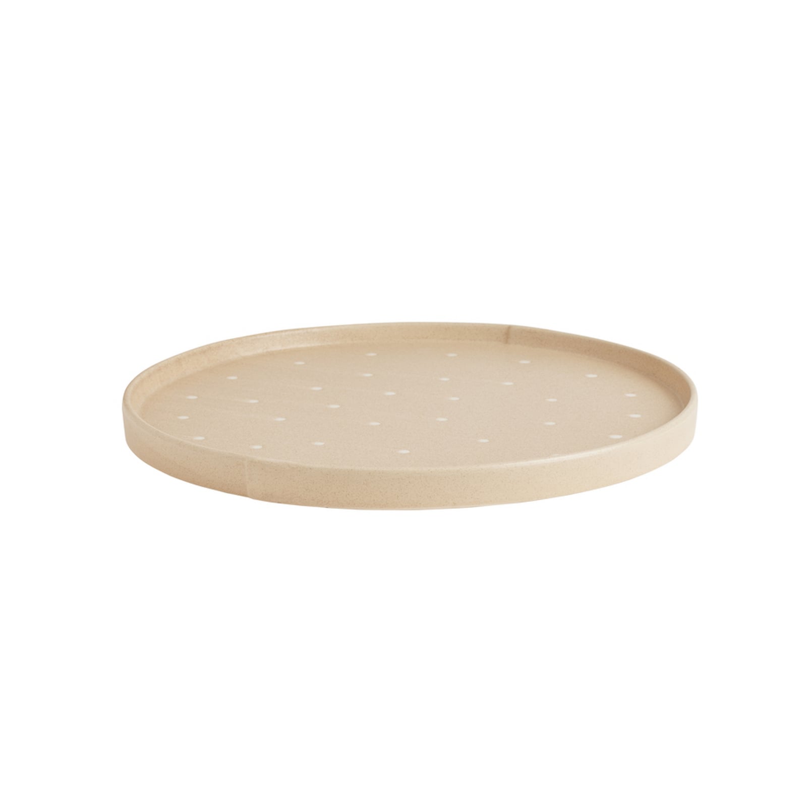 Plateau Aki, beige, Ø 37 cm, céramique - OYOY Living Design Plateau Aki, beige, Ø 37 cm, céramique - OYOY Living Design